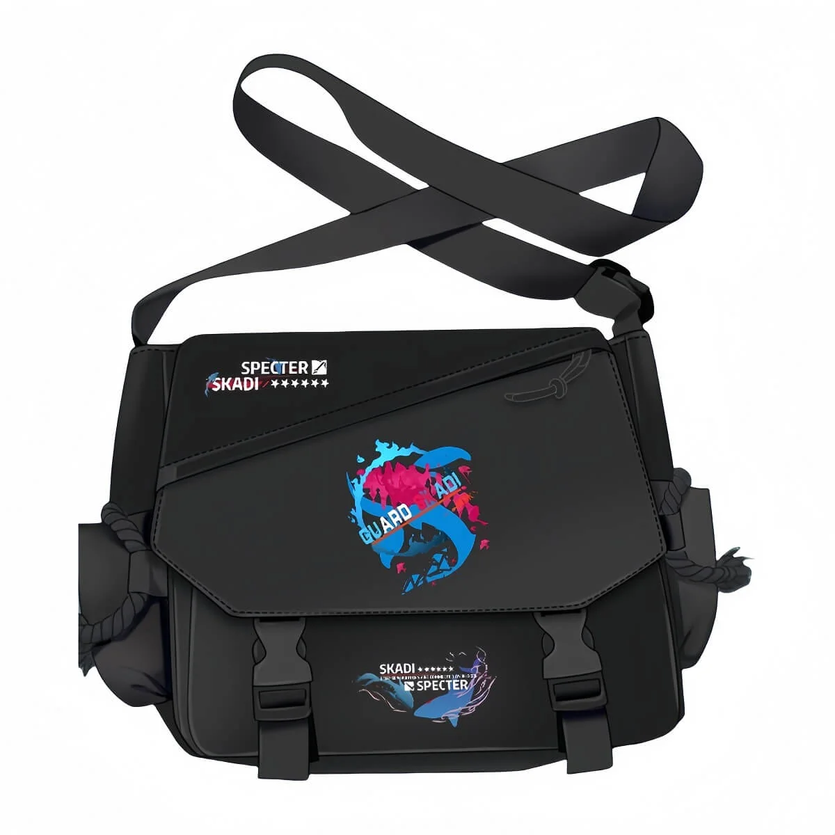 Arknights Black Canvas bag slung - Image 11
