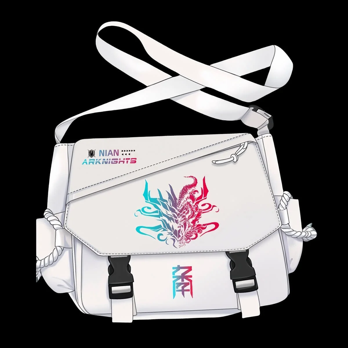 Arknights Black Canvas bag slung - Image 18