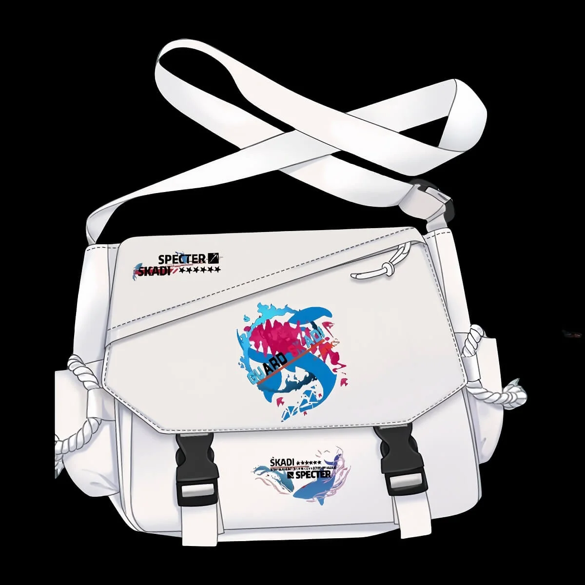 Arknights Black Canvas bag slung - Image 24