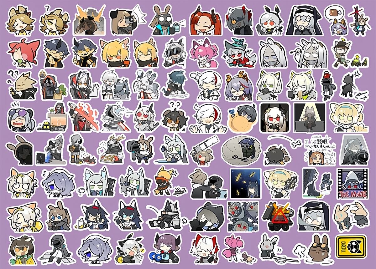 Arknights character expression sticker pack - Image 6