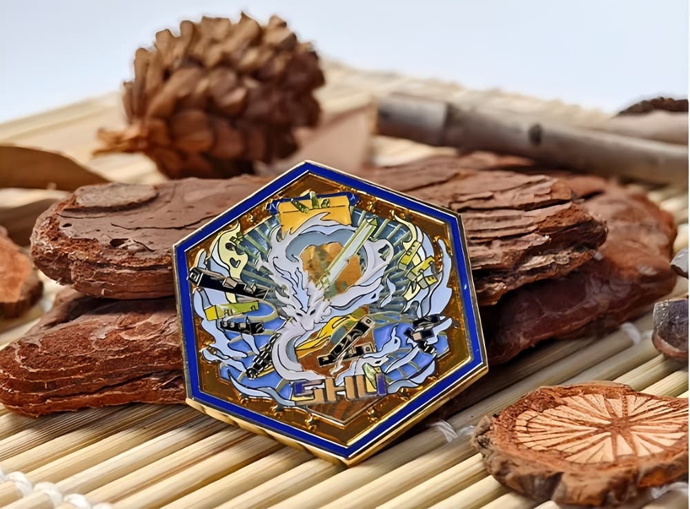 Arknights Fan-made Metal Badges - Shu - Image 2
