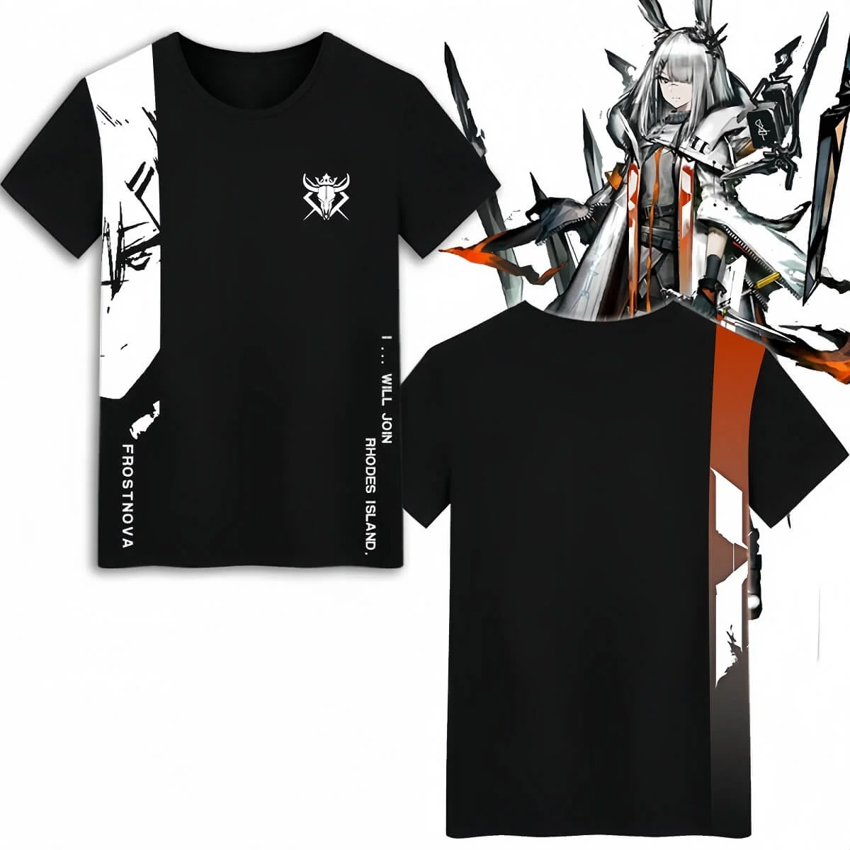 Arknights Frostnova Character Style T-shirt - Image 2