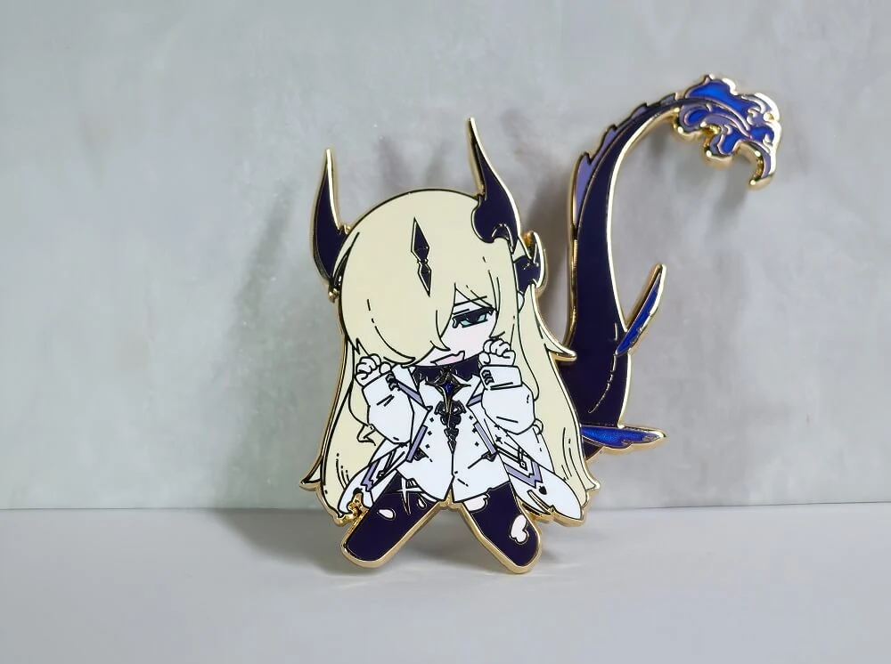 Arknights Metal Badge-Necrass - Image 2