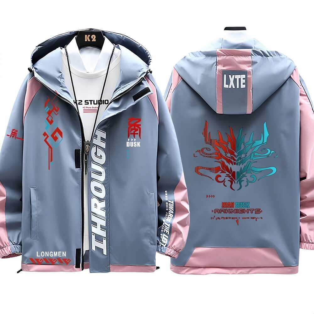 Arknights Nian Style Casual Hooded Jacket - Image 3