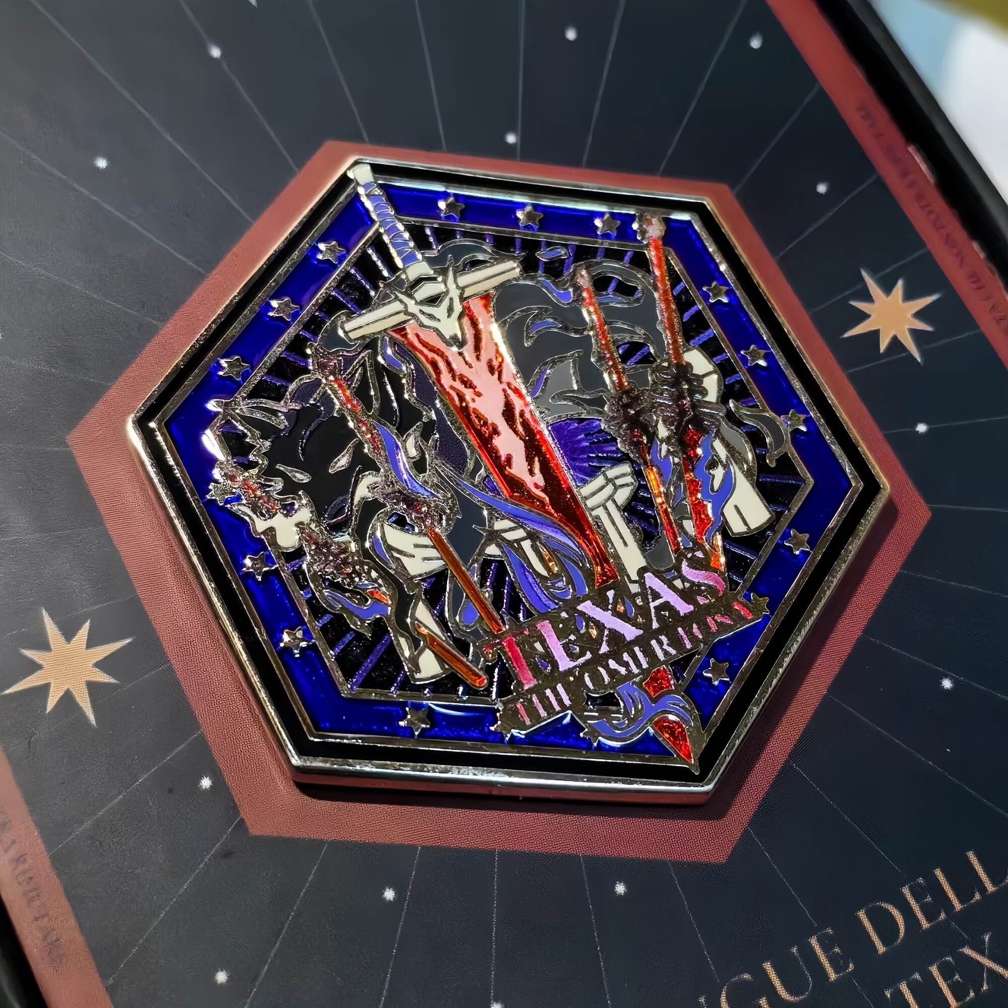 Arknights Texas the Omertosa Metal Badge "FATE OF WOLF" - Image 3