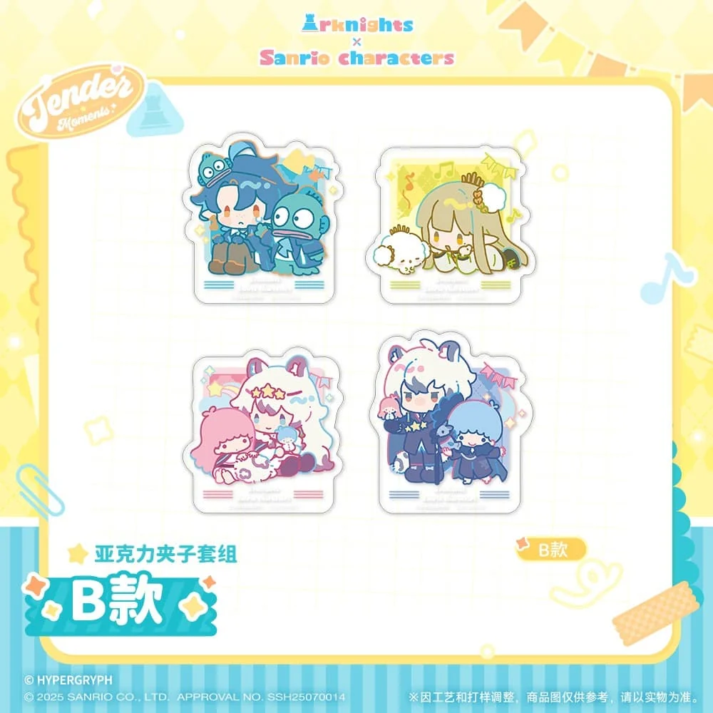 Arknights x Sanrio Family-Acrylic Clip Set - Image 3